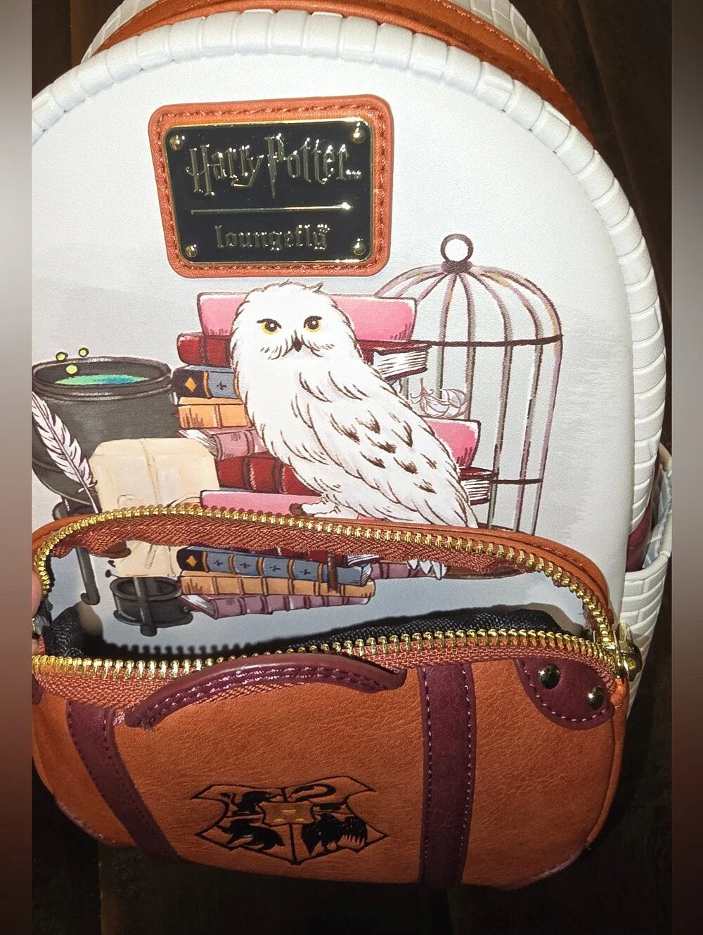 Loungefly Harry Potter Hedwig Suitcase Backpack new with tags purse Hogwarts